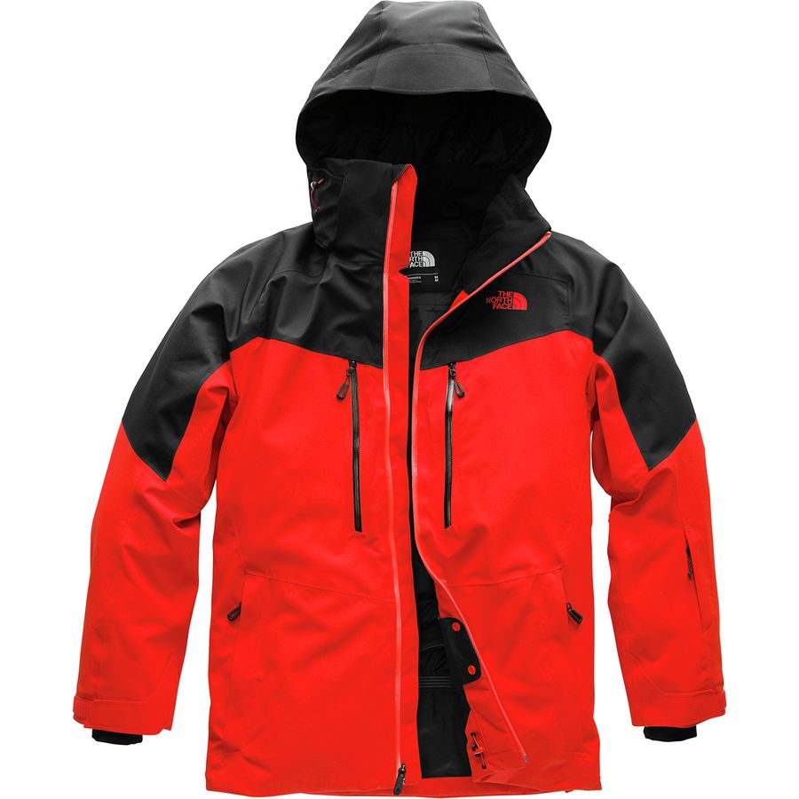 mens north face jacket red
